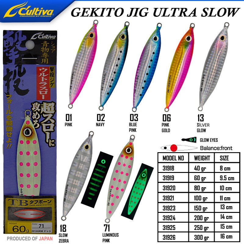 Cultiva 31926 Gekito Jig Ultra Slow 350g