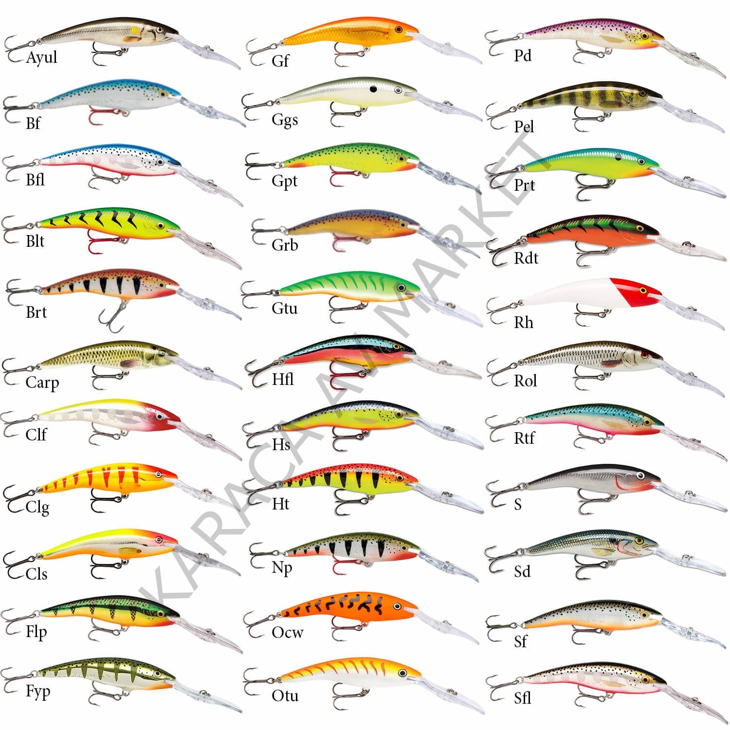 Rapala Deep Tail Dancer 90 mm 13 gr 6 mt dalarlı
