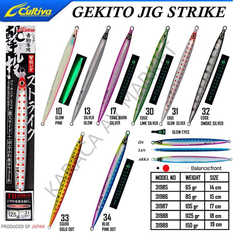 Cultiva 31988 GEKITO JIG STRIKE 18cm 125 gr