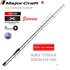 Major Craft  Crostage Survive New SCRX-T732AJI LRF Aji Kamışı Tub.223cm 0.6-10g