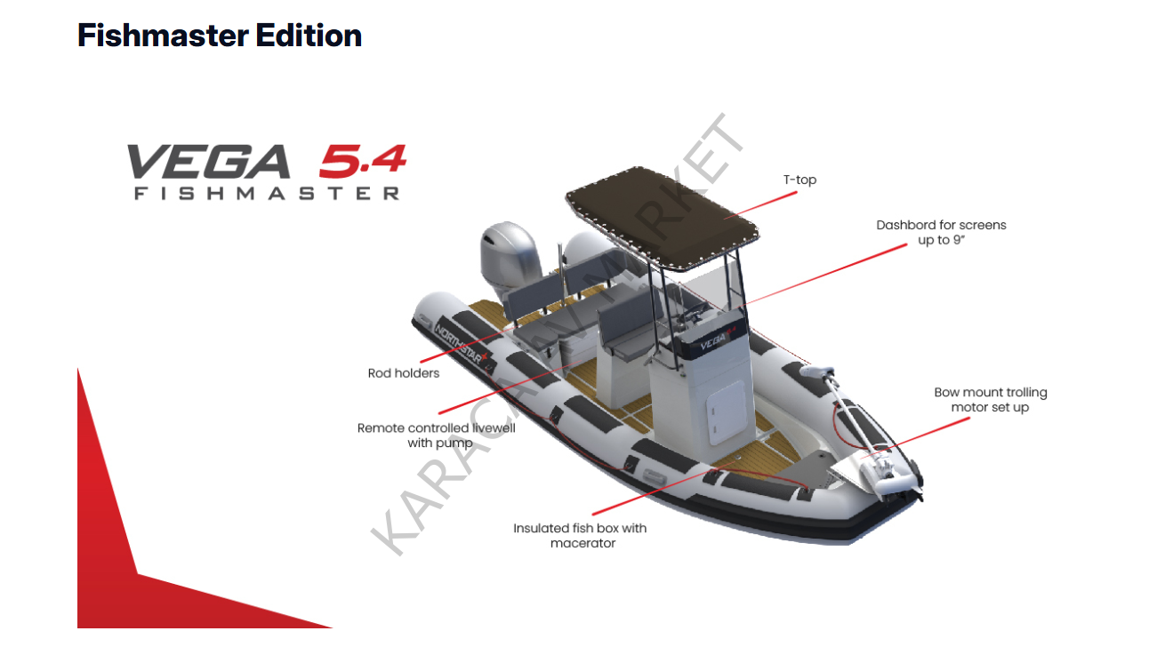 Northstar Vega 5,4 Fishmaster Fiber Tabanlı Bot
