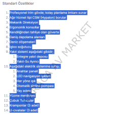 Northstar Vega 5,40 fiber tabanlı bot (STANDART DONANIM )