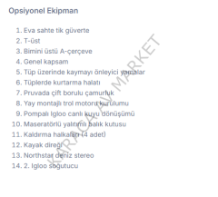 Northstar Vega 5,40 fiber tabanlı bot (STANDART DONANIM )