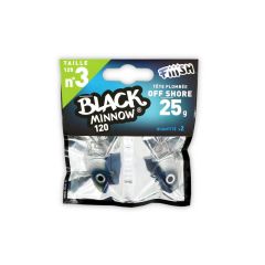 FIIISH BM120/3 BM043 JIG HEAD OFF SHORE 25GR BLEU