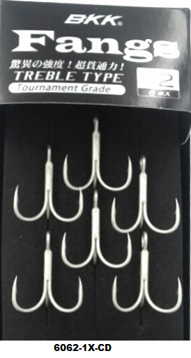 BKK Fangs Treble Type Üçlü İğne 6062-1X-CD