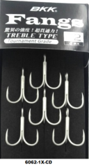 BKK Fangs Treble Type Üçlü İğne 6062-1X-CD