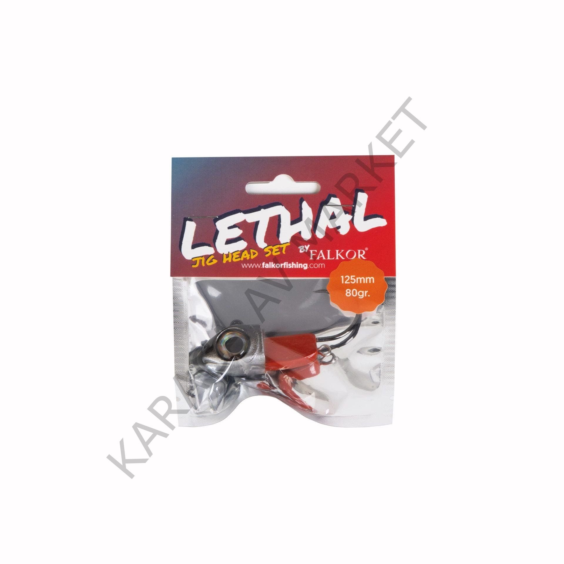 Falkor Lethal Jig Head Set 80gr İğneli Kafa