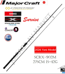 Major Craft Crostage Survive New SCRX-902M Seabass Spin Kamış 275cm 15-42g