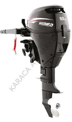 Hidea HDF9.9 HEL / 4 Zamanlı uzun şaft marşlı dıştan takma deniz motoru