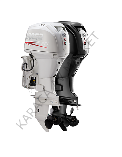 HİDEA MOTOR 30HP UZUN ŞAFT YANDAN R/C MARŞLI DENİZ MOTORU Siyah