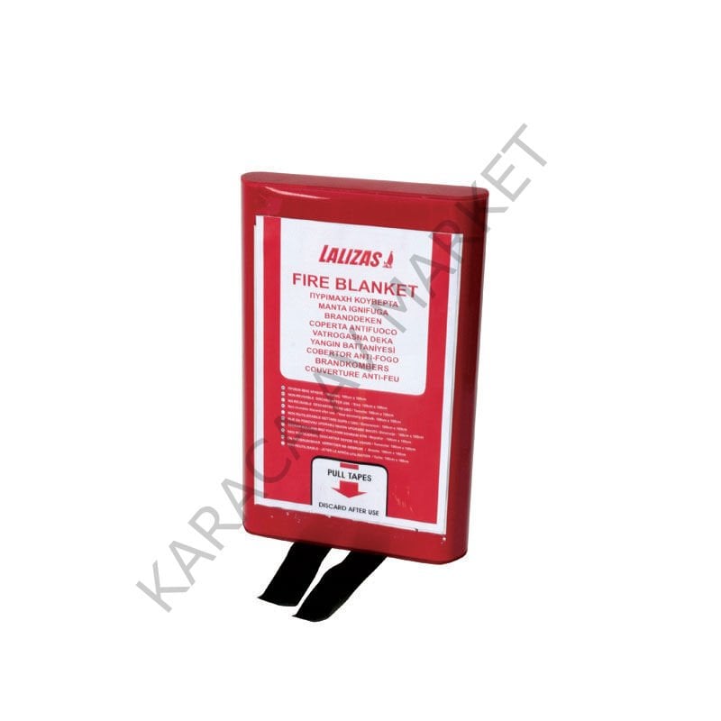 Fire Blanket 100X100Cm İn A Case Pvc ( Yangın bataniyesi )
