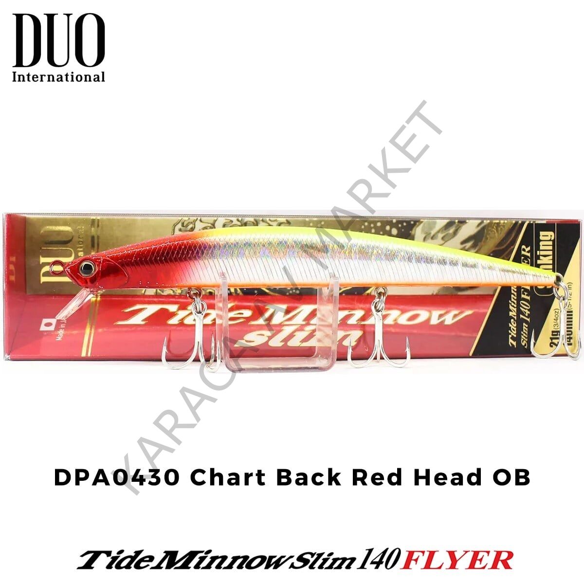 Duo Tide Minnow Slim 140 FLYER DPA0430 Chartback Red Head OB