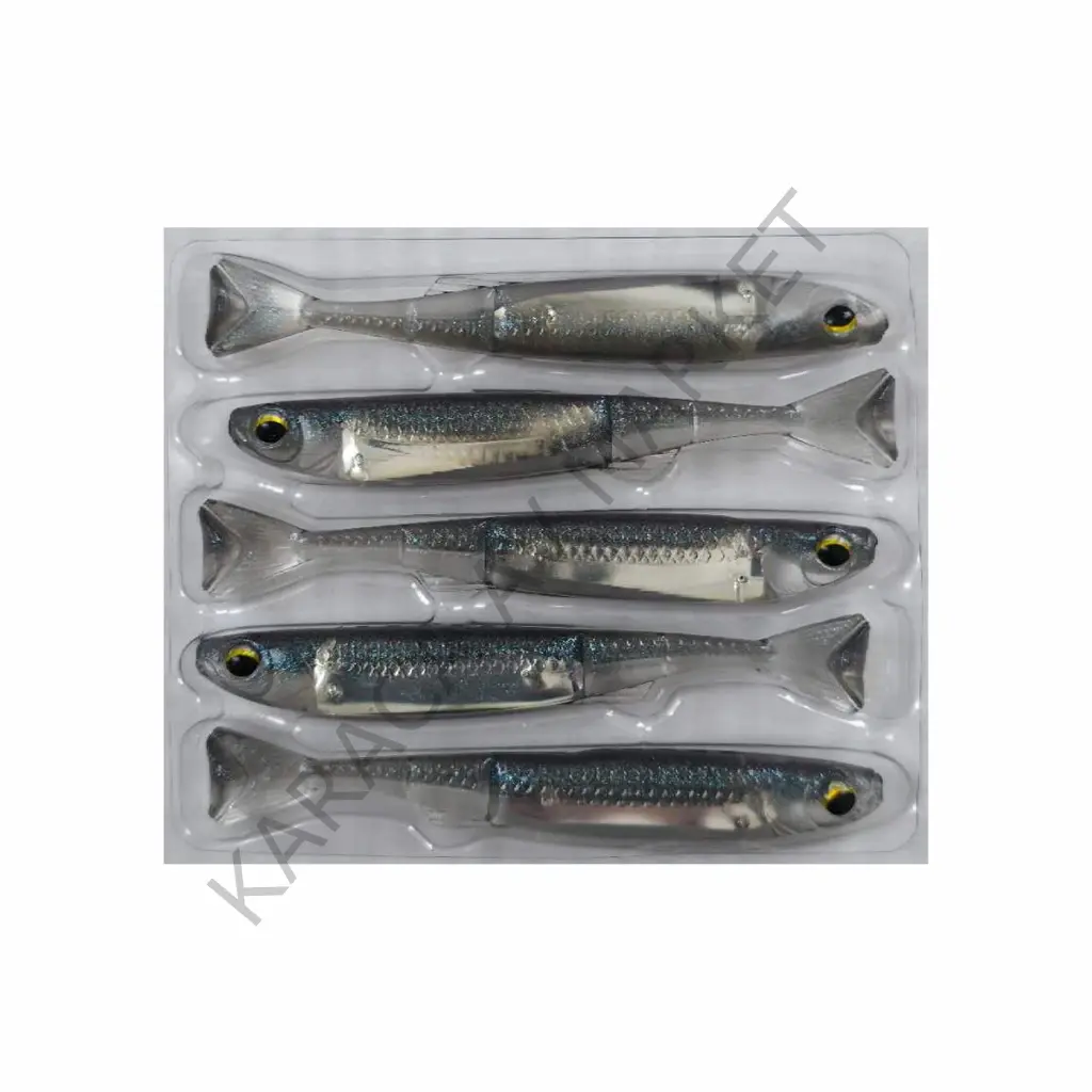 TokyoTackle Wiggle Real Fish Silikon Sahte Balık Yem 7.5cm 5'li paket