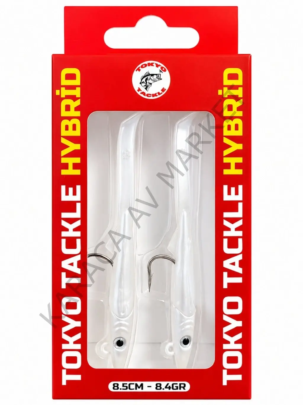 Tokyo Tackle Hybrid 2'li Zargana Silikon Yem Seti 8.4gr 8.5cm Color:Silver Pearl