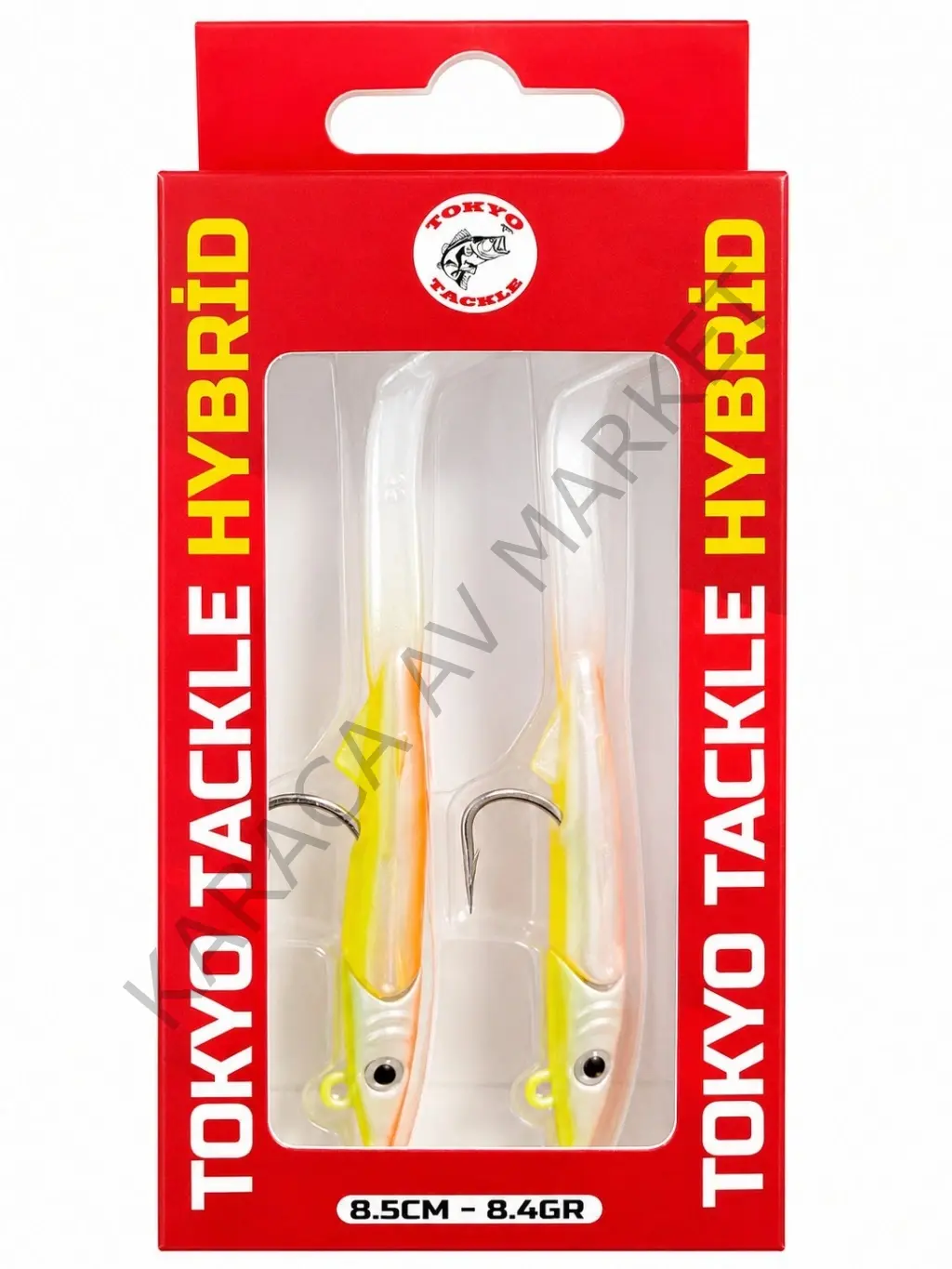 Tokyo Tackle Hybrid 2'li Zargana Silikon Yem Seti 8.4gr 8.5cm Color:Orange Lemon