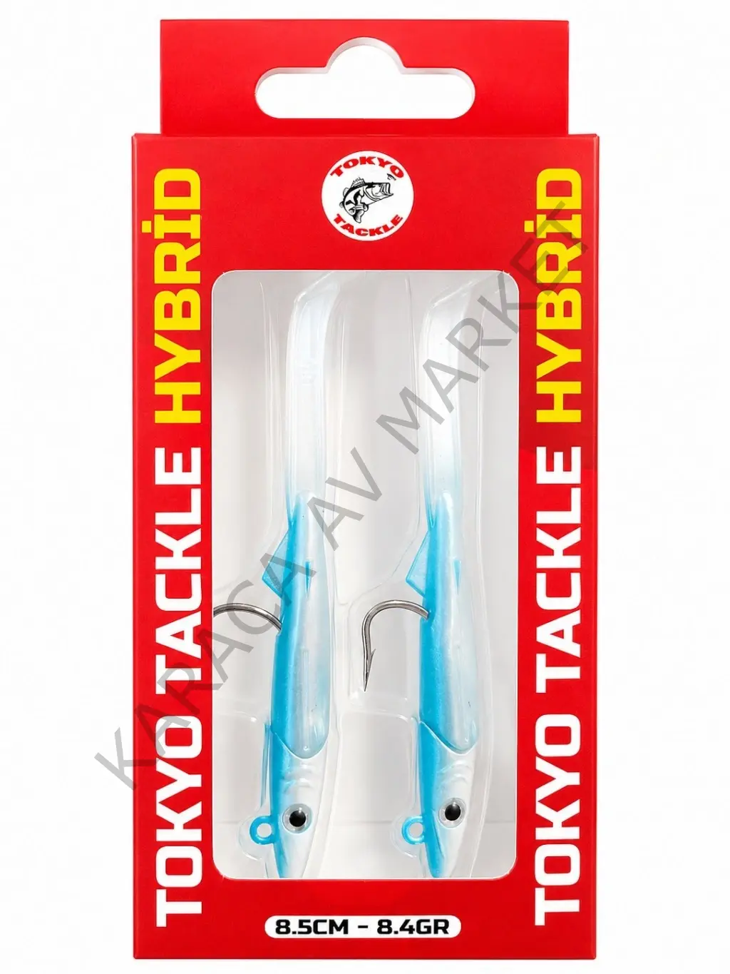 Tokyo Tackle Hybrid 2'li Zargana Silikon Yem Seti 8.4gr 8.5cm Color:Pearl Blue