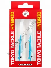 Tokyo Tackle Hybrid 2'li Zargana Silikon Yem Seti 8.4gr 8.5cm Color:Pearl Blue